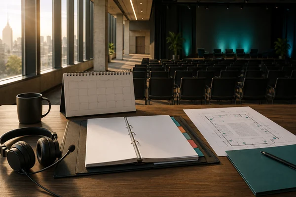 Documentos y calendario de coordinación antes de confirmar una producción.